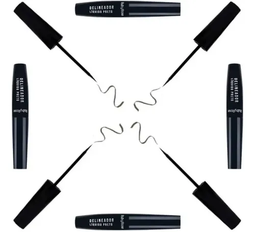 Delineador líquido negro Ruby Rose Hb 8406