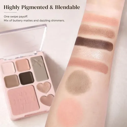 Paleta De Contorno De Rubor Y Sombra De Ojos Todo En Uno (02