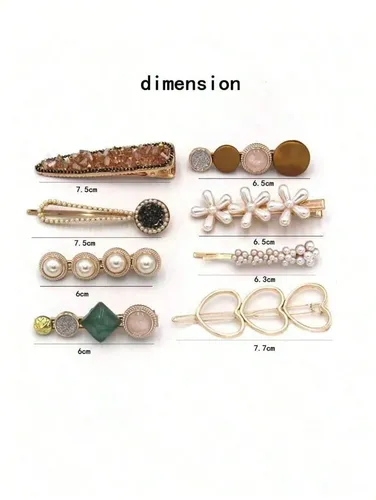 Set De Pinzas Para El Cabello Para Mujer, Bonitos Accesorios