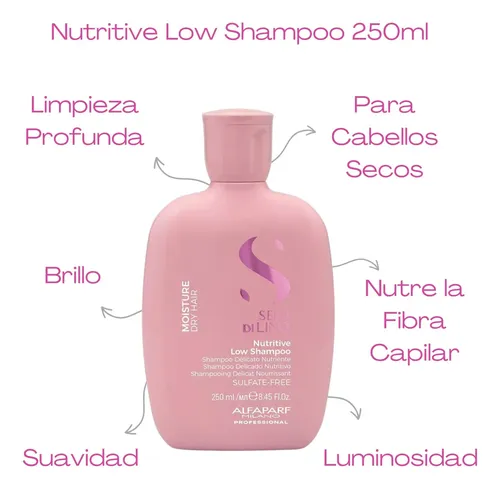 Shampoo Mascara Nutritiva Pelo Seco Semi Di Lino Alfaparf