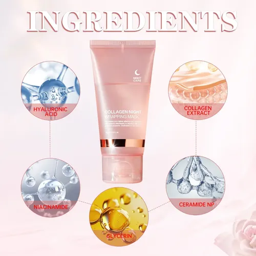 Máscara Facial Nocturna Colágeno 75 Ml Todo Tipo De Piel