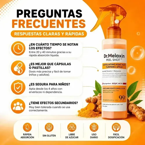 ~ F Spray Exfoliante Corporal Dr. Melaxin Original X2@