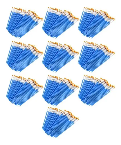 Juego De 500 Brochas De Nailon Para Niños, Pelo Plano, Tamañ