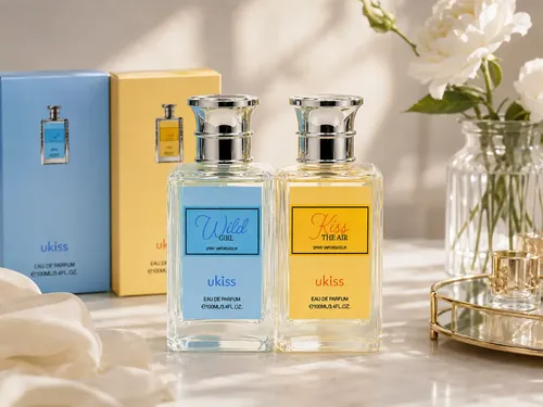 Kit X2 Perfume Mujer Ukiss Wild Gir Ukiss Kiss The Air 200ml