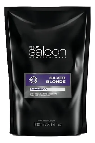 Shampoo Matizador Violeta Silver Blonde Issue Saloon 900 Ml
