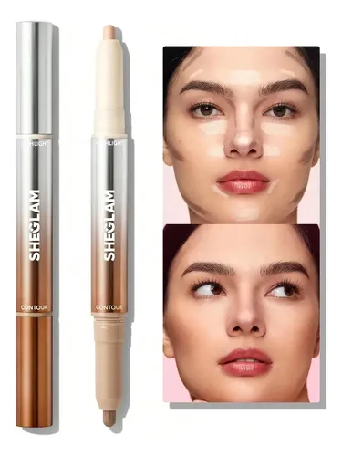 Sheglam Fine Line 2 In 1 Nose Contour & Highlight Pen Tono Del Maquillaje Umber
