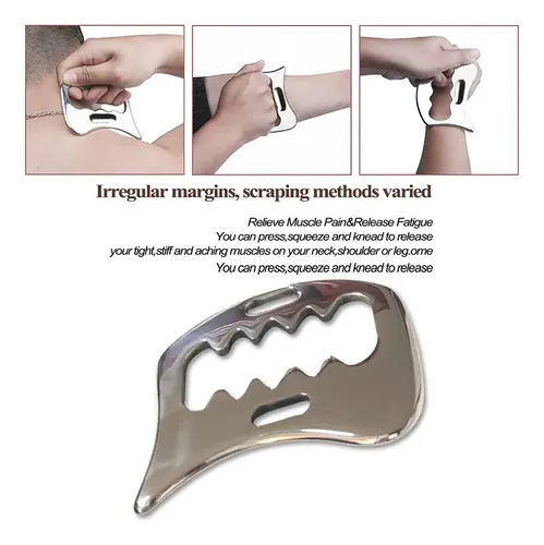 Masajeador Gua Sha Acero Inoxidable Generic One Size