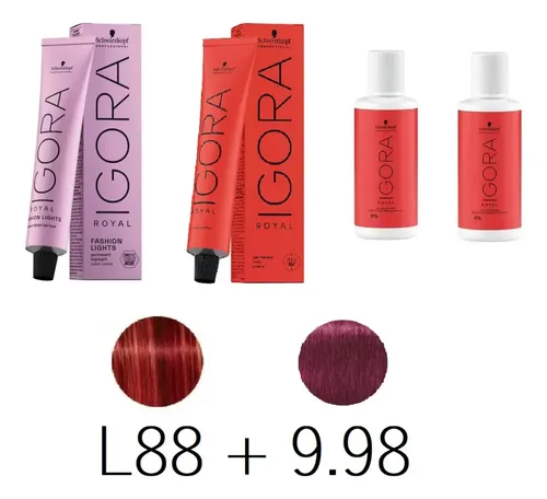L88 Fashion + 9.98 Igora Royal + 2 Oxidante 60 Ml