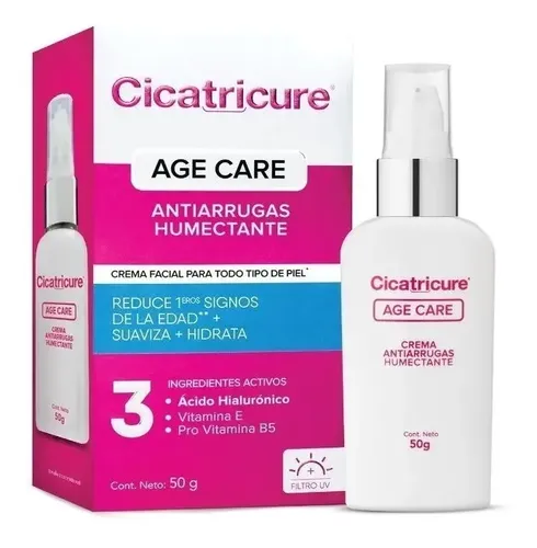 Crema Cicatricure Anti Edad Age Care Antiarrugas y Humectante de 50g