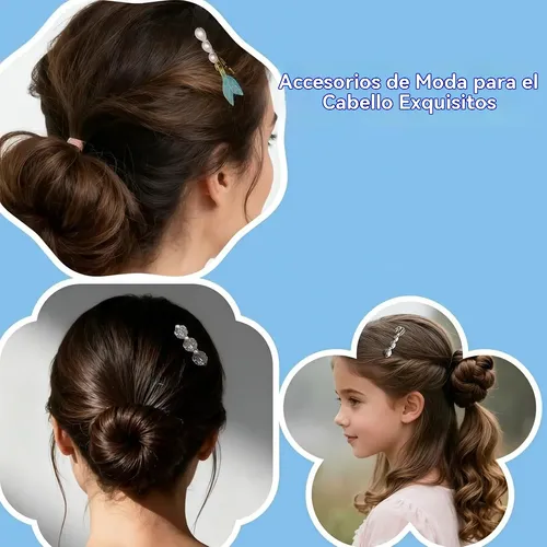 We 5pz Moños For El Pelo Con Forma De Estrella De Mar De Zx
