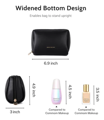 Bolsa De Maquillaje De Viaje Aveniee Small De Piel Vegana Ne