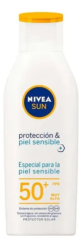Protector Solar Loción Nivea Sun Piel Sensible Fps 50 200ml