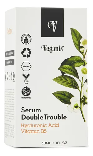 Veganis Serum Double Trouble Acido Hialuronico Vit B5 30ml