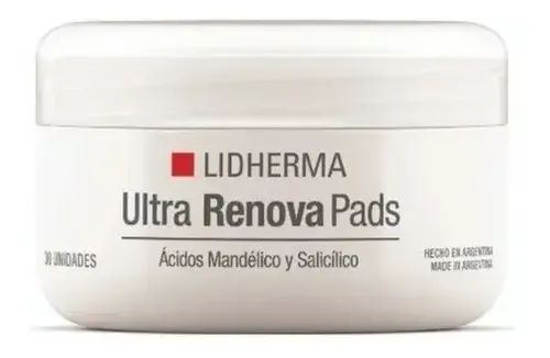 Pads Faciales Lidherma Ultra Renova Ácido Salicílico Sin Parabenos Cruelty Free