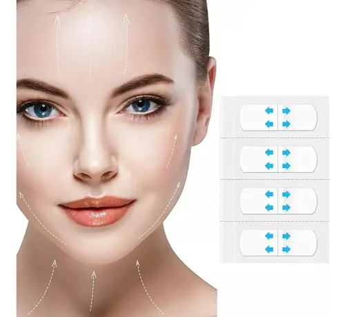 Parches Tensores Lifting Facial Adhesivo Instantaneo X 60 Un
