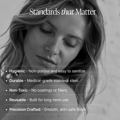 Gua Sha Blumenes Acero Inoxidable Masaje Facial Corporal