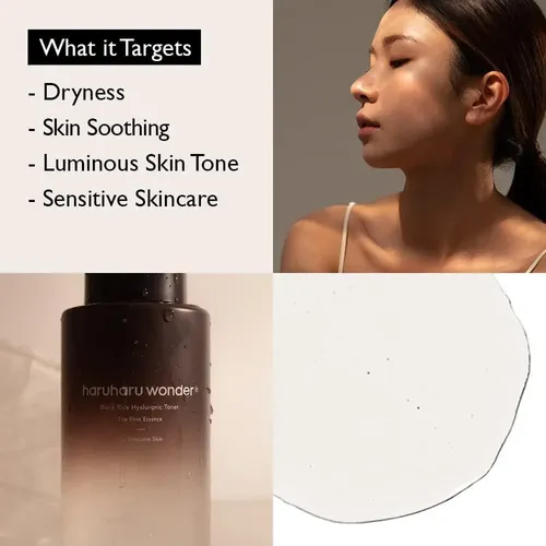 Haruharu Black Rice Hyaluronic Toner Free Alcohol Momento de aplicación Día/Noche Tipo de piel Todo tipo de piel
