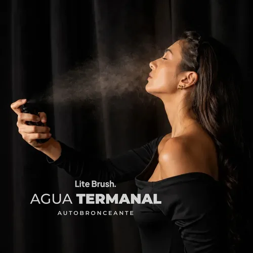 Spray Facial Autobronceante Tan White + Mini Guante LiteBrush | Aloe Vera | Vitamina E | Ácido Hialurónico | LumiGlow
