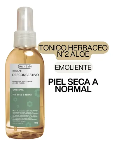 Tónico Dérmico Herbáceo Aloe No2 Arvensis Spray 125cc