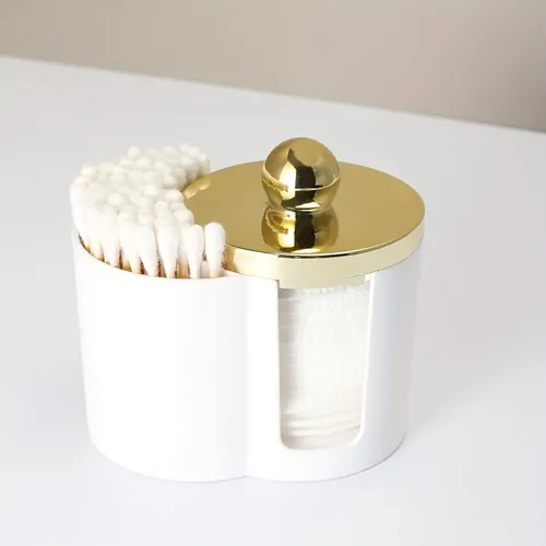 Organizador Porta Hisopos Y Algodón Maquillaje