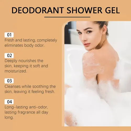 Gel De Ducha Limpiador Corporal Caqui De 2 Piezas, 120 M Jx