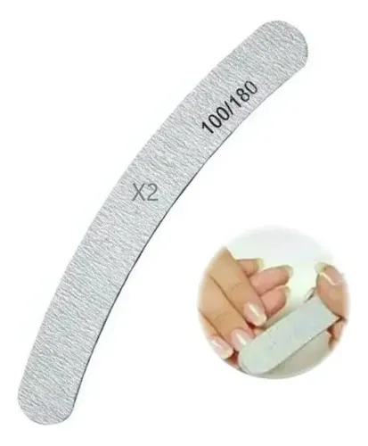 Lima Para Uñas 100/180 X2 Unidades Acrilicas Gelificadas
