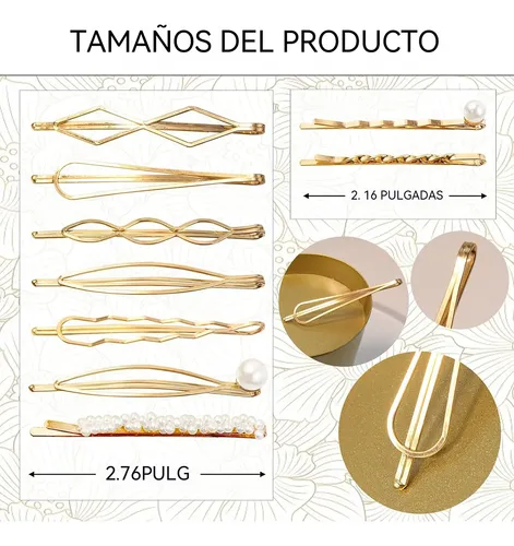 Kit De 18 Pinzas, Horquillas Y Broches Para El Cabello Y Mod