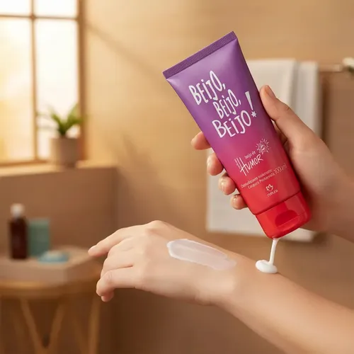 Crema Hidratante Humor Beijo Natura Mujer. Regalo
