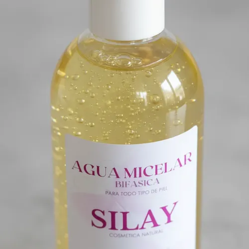 Agua Micelar Bifásica Natural Maquillaje A Prueba De Agua
