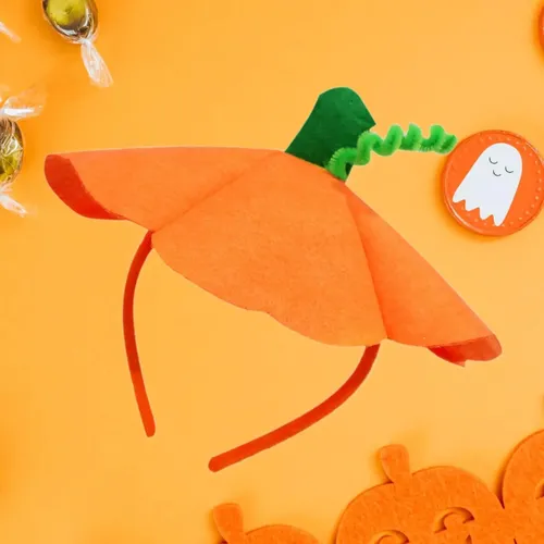Diadema De Calabaza De Halloween Para Cosplay, Vid Verde