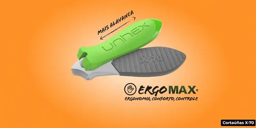 Cortauñas Mano Merheje Unhex Ergomax Línea X 70 Color Amarillo