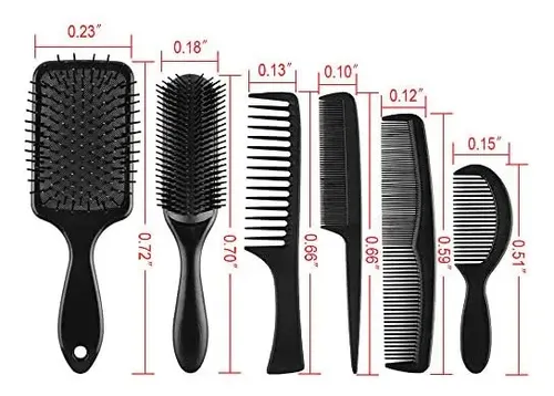 Juego De 6 Cepillos Para El Cabello, Ergonómicos