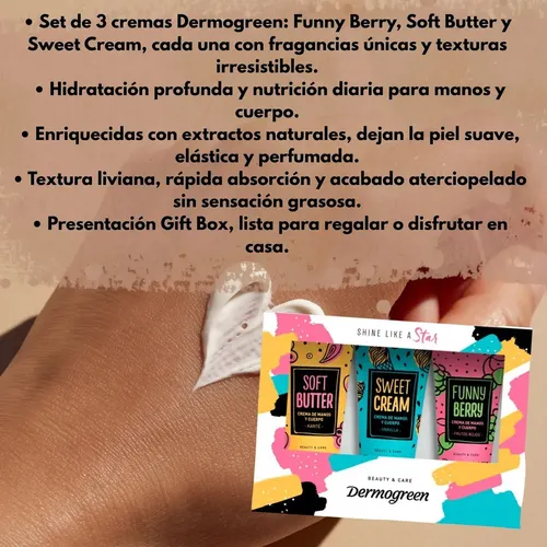 Crema Corporal Manos Dermogreen Gift Box X3 Hidratante Nutri – Suave