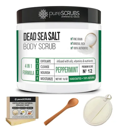 Set De Exfoliante Corporal Purescrubs Premium Con Sal Marina