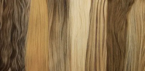 Cortina De Cabello Natural 1metro De 25cm De Largo Con Color