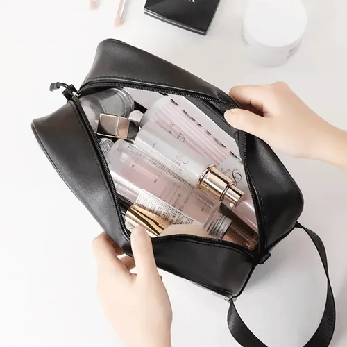 Neceser Bolsas Portátil De Maquillaje Transparente 2 Pcs [