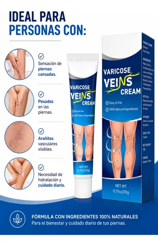 Kit X3 Crema Para Piernas Varicosas Alivio Varices Hidrata