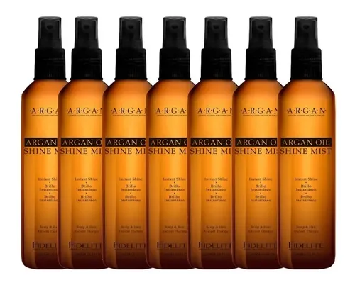 Kit X 7 Brillos Argán Aceite Oil Shine Mist 120 Ml Fidelité