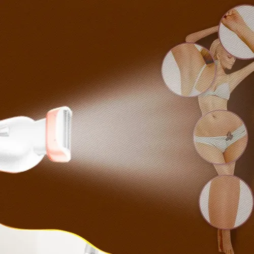 Afeitadora Eléctrica For Mujer Con 2 Cabezales