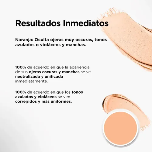 Corrector De Color Ojeras Regina Maquillaje Profesional 02 Naranja