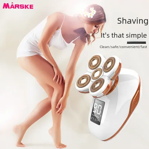 Aparato De Afeitar Para Mujer Marske De 5 Cabezales, Lavable