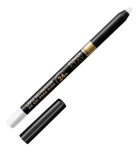 Lapiz Delineador En Gel Power Stay Ojos Avon 24hs Color White