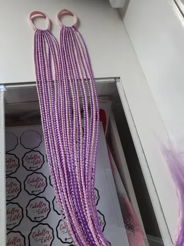Set De 20 Trenzas En Coleta