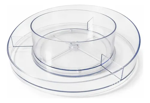 Soporte Organizador Acrílico Giratorio 360° Maquillaje Baño