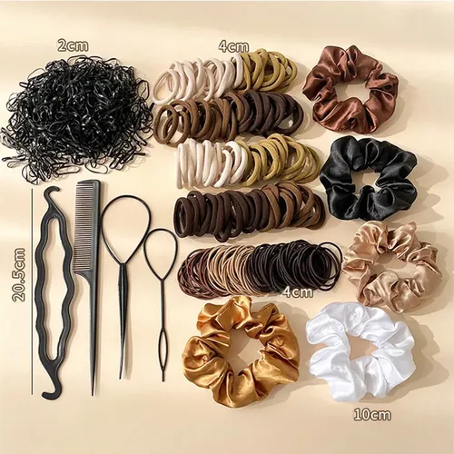 1215pzs Accessories For Cabello Scrunchies Donas Ligas Banda