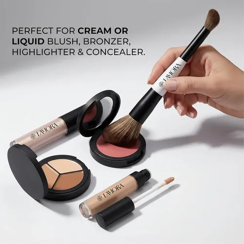 Lamora Dual Brush Para Rubor Y Concealer