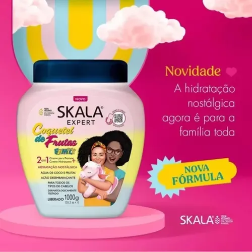Máscara Capilar Skala Coquetel de Frutas para Hidratación Profunda 1 kg
