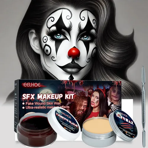 Kit Maquillaje Fx Cera Cicatrices Sangre Falsa