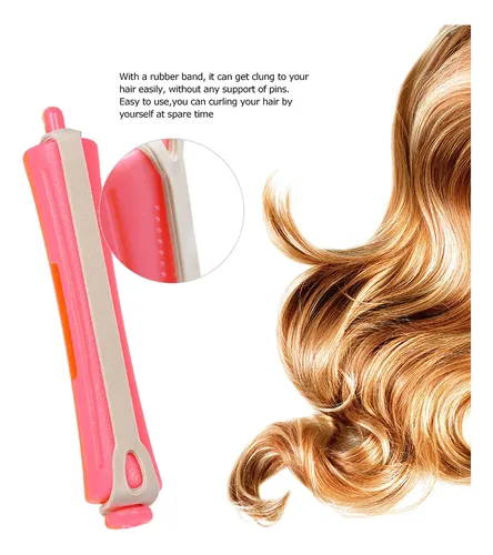 Rizador De Cabello 12 Piezas, Rodillos Fríos Con Goma