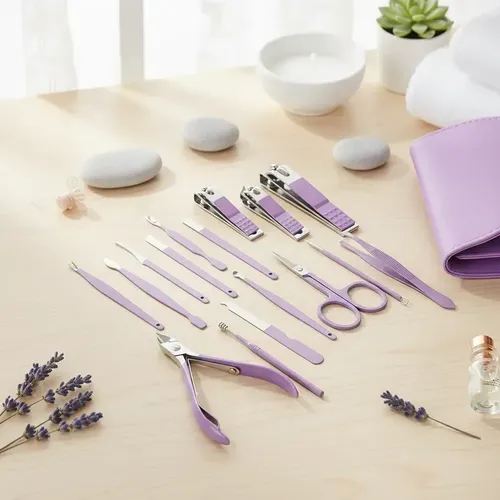 Set 16 Piezas Kit De Manicura Y Pedicura